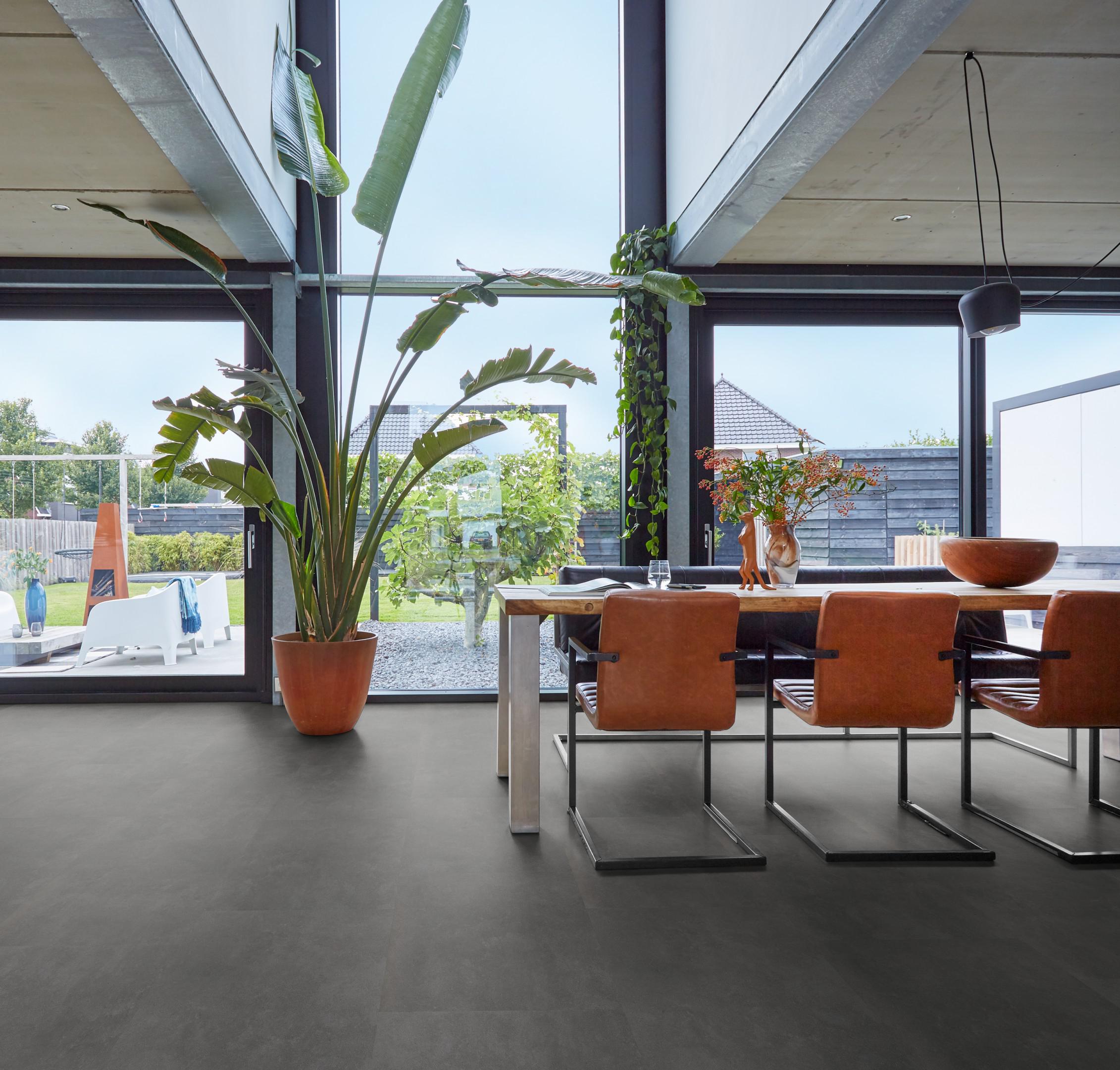 PVC Victoria Collection Anthracite Dryback - sfeer