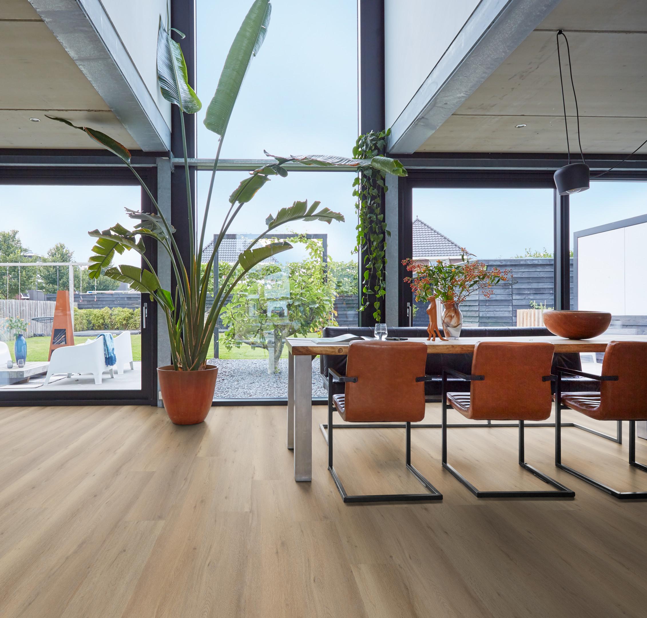 PVC Leyton Collection Naturel Oak Dryback - sfeer