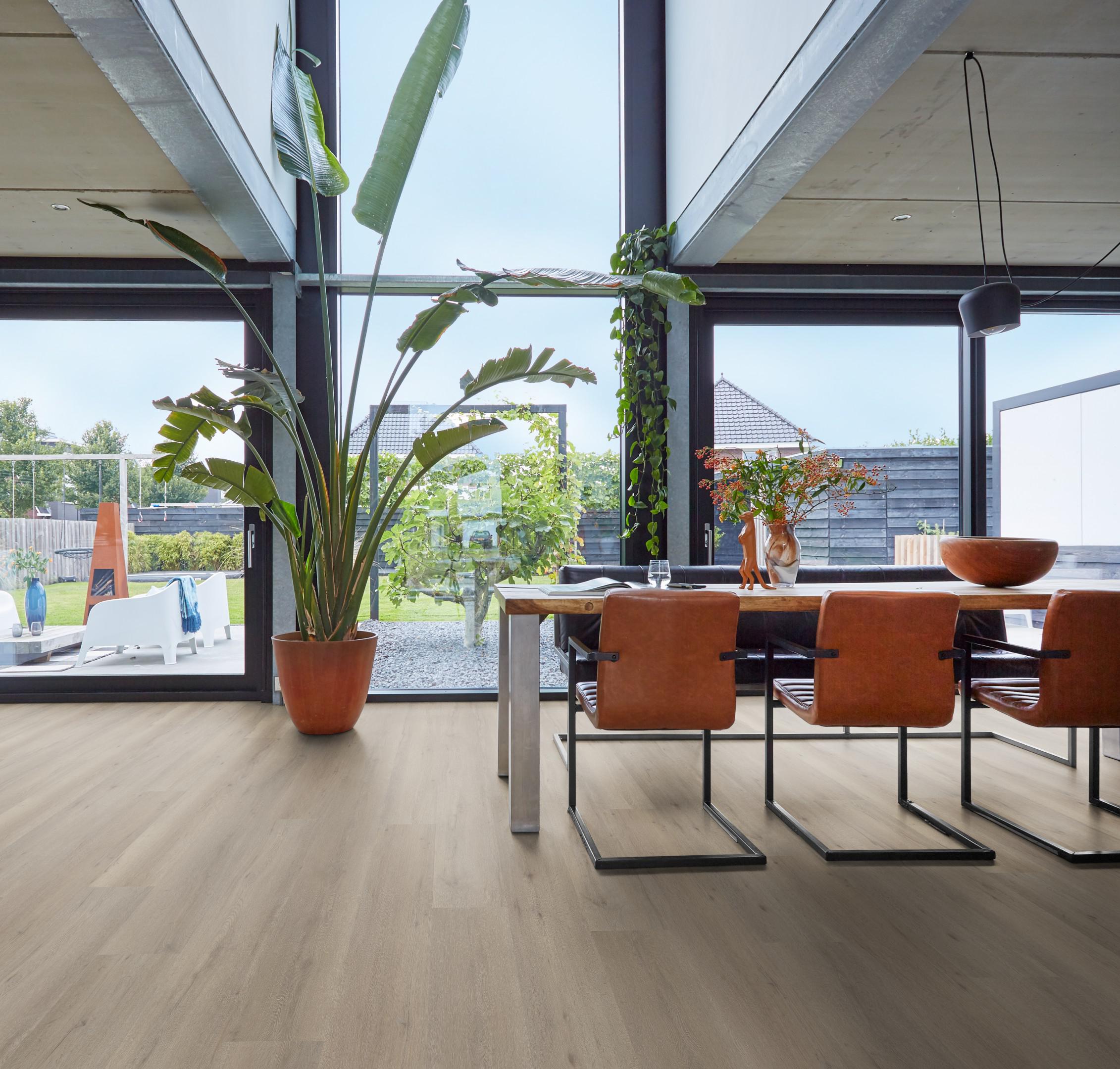 PVC Leyton Collection Light Oak Click - sfeer