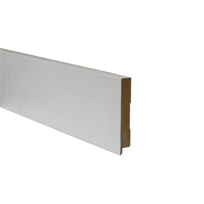 Witte folieplint Amsterdam RAL 9010 Watervast 90x15
