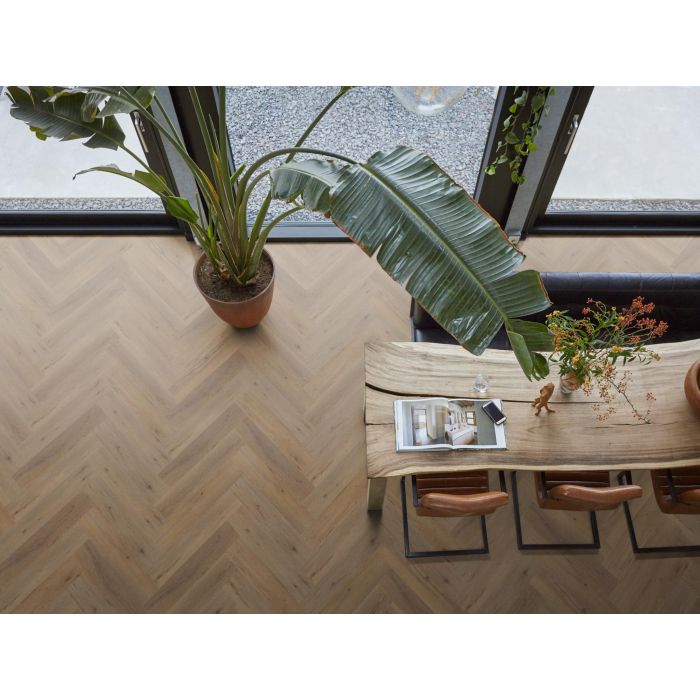 PVC Yup Leyton herringbone Collection Warm Oak Click