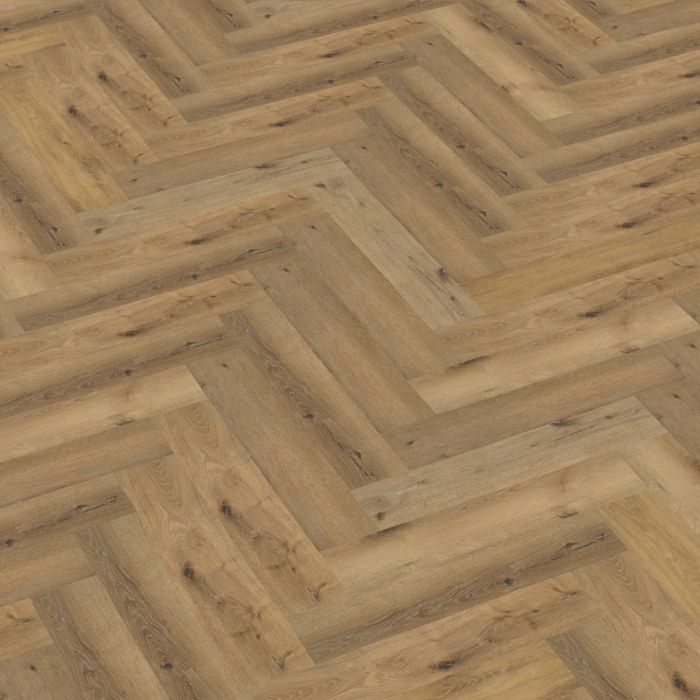 PVC YUP Collection Herringbone Dark Oak Dryback