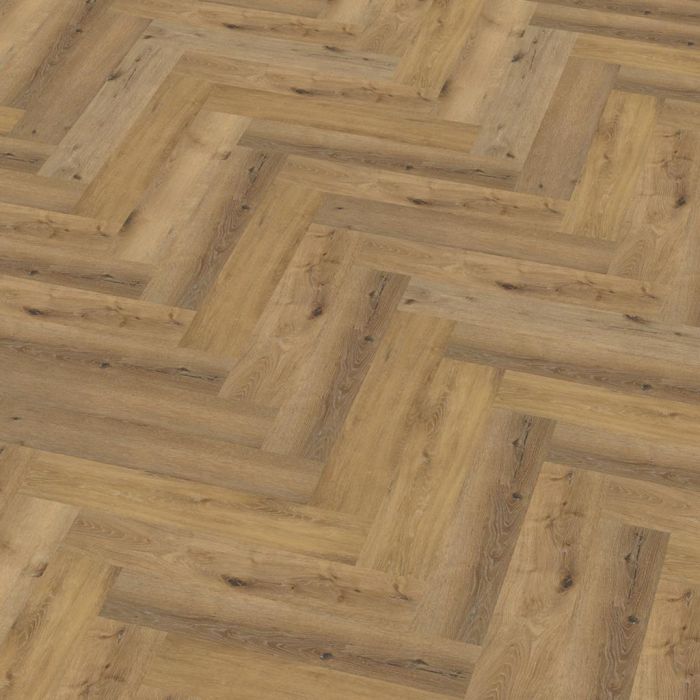 PVC YUP Collection Herringbone Dark Oak Dryback