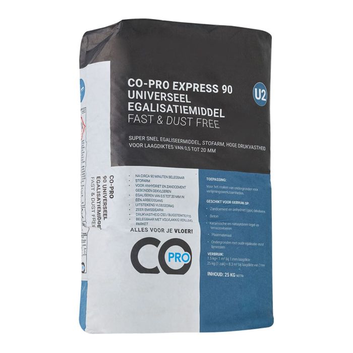 Co-pro Express 90 universeel Egalisatiemiddel (U2) fast & dust free 25KG