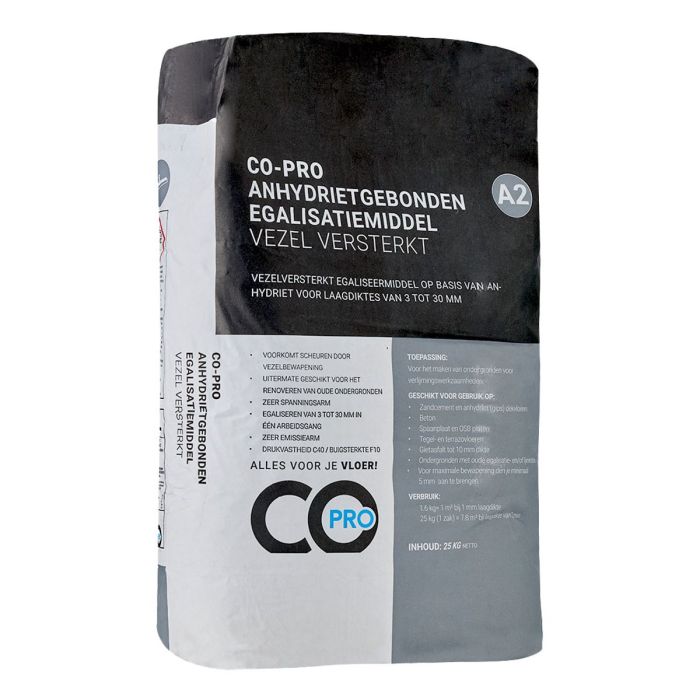 Co-pro Anhydrietgebonden Egalisatiemiddel (A2) vezel versterk 25KG