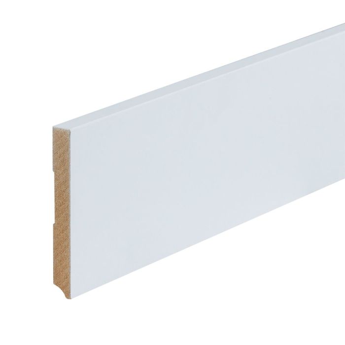 Wit gegronde plint Amsterdam 120x15