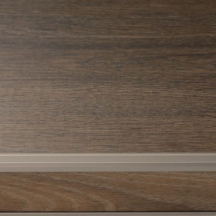 Trapprofiel RVS tot 3 mm PVC 45x15 3 meter