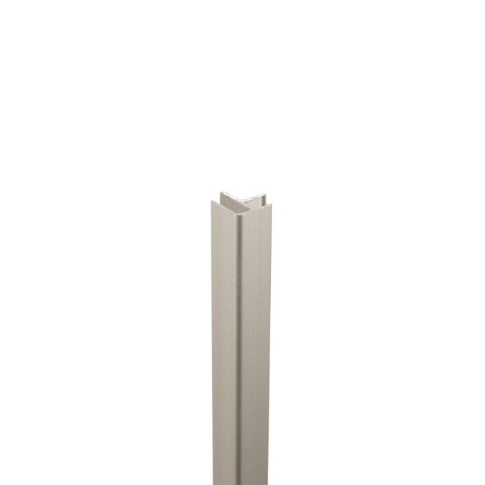 Binnen- en buitenhoekprofiel rvs pvc wand