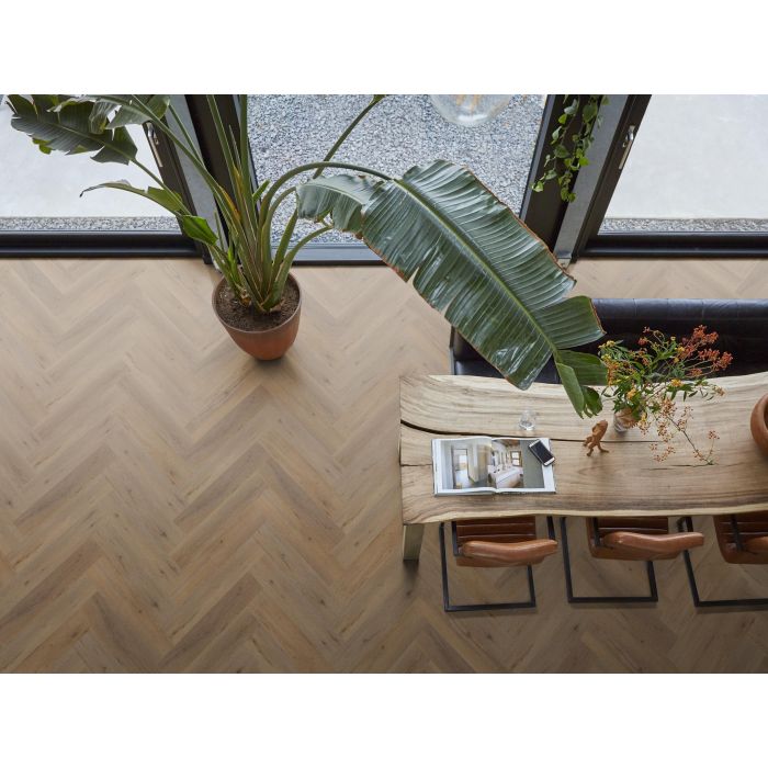 PVC 1821 Yup Leyton herringbone Collection Smoky Dryback Pakinhoud 1,90m2