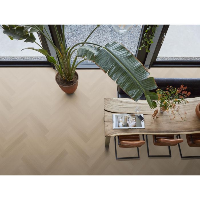 PVC Yup Fulham herringbone Collection Smoky Dryback