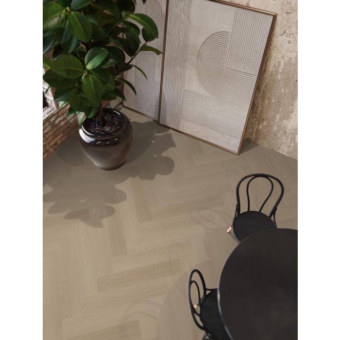 PVC Yup Fulham herringbone Collection Smoky Dryback
