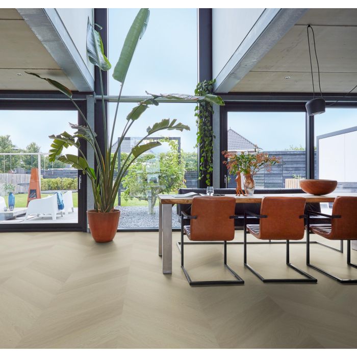 1612 PVC Yup Fulham Chevron Smoky Dryback Pakinhoud 1,75m2