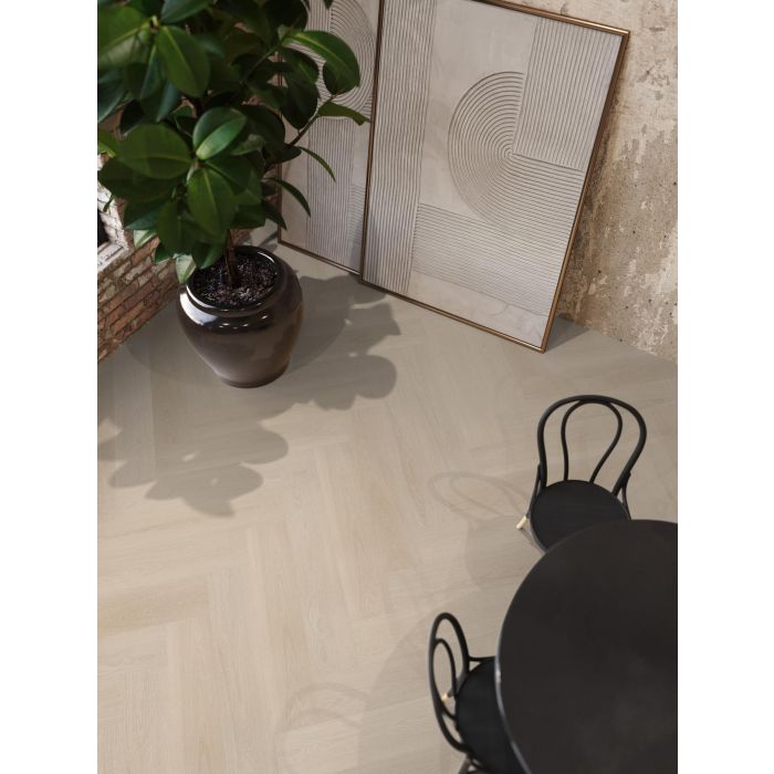 PVC YUP XL Brentford herringbone Collection Beige Dryback
