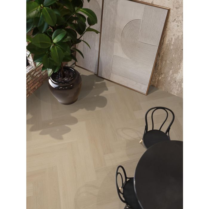PVC YUP XL Brentford herringbone Collection Natural Click