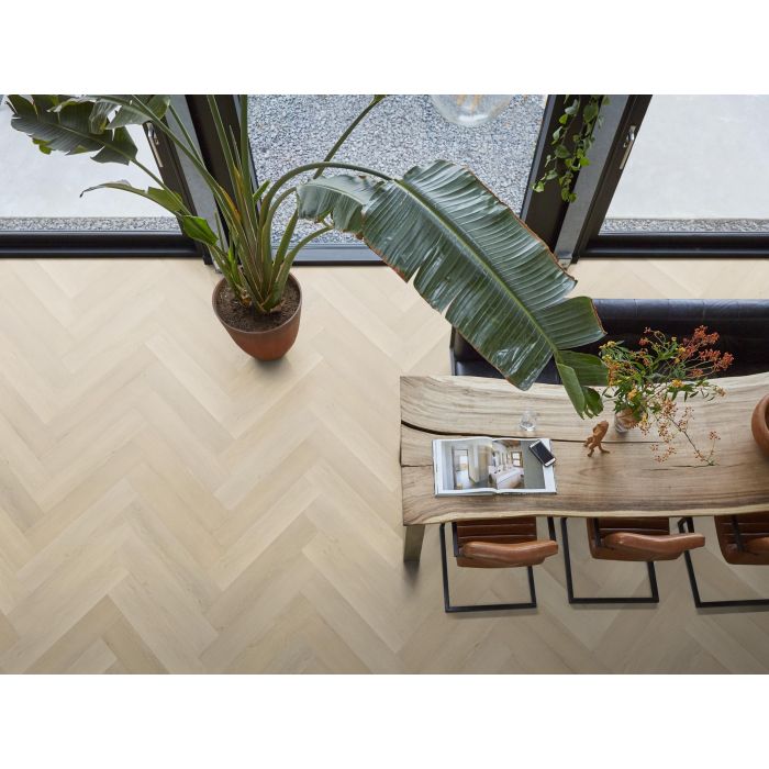 PVC YUP XL Mayfair herringbone Collection Beige Click
