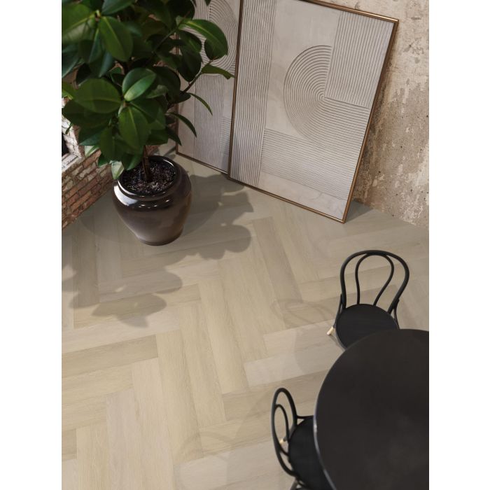 PVC YUP XL Mayfair herringbone Collection Natural Click
