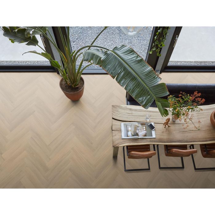 YUP Sutton herringbone click SRC warm beige