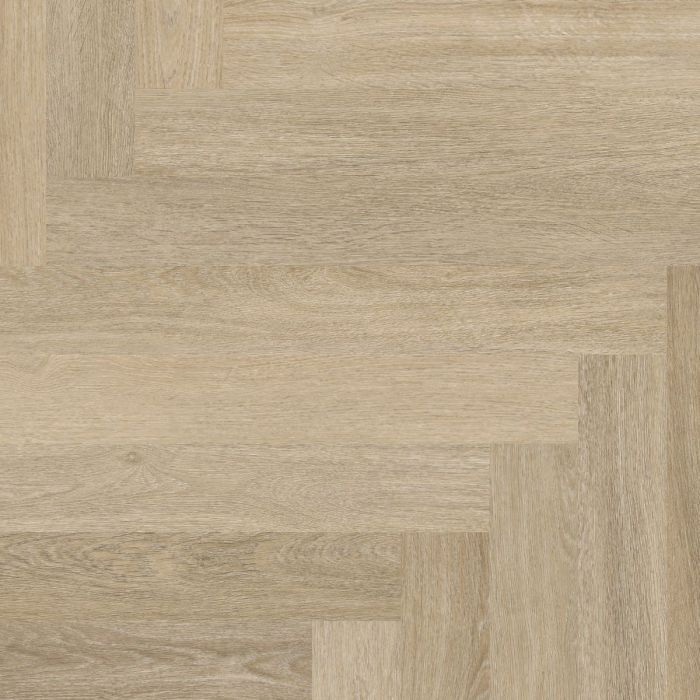 PVC YUP slimbone Sutton herringbone Collection Warm Beige Dryback
