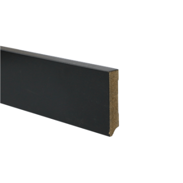Zwarte folieplint Amsterdam RAL 9005 90x15