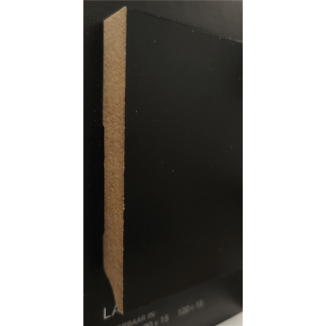 Zwart gelakte plint Amsterdam RAL 9005 90x15
