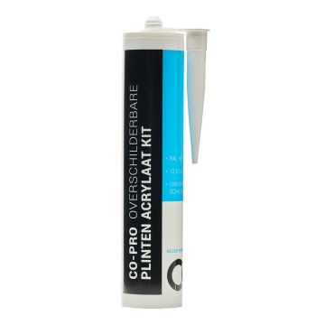 Co-pro plinten acrylaatkit ral 9010 290ml