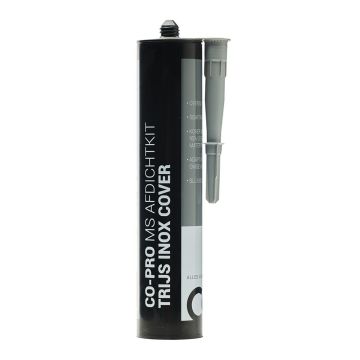 Co-pro MS afdichtkit transparant grijs inox cover overschilderbaar 290ml