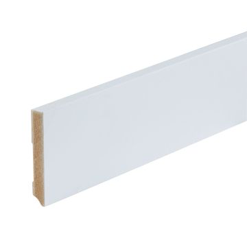 Wit gegronde plint Amsterdam 90x15