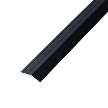 Co-pro overgangsprofiel zelfklevend 8mm antraciet/zwart