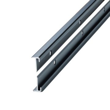 Co-pro open trapprofiel achterzijde pvc zwart