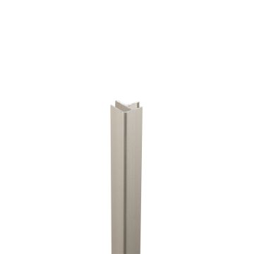 Binnen- en buitenhoekprofiel rvs pvc wand